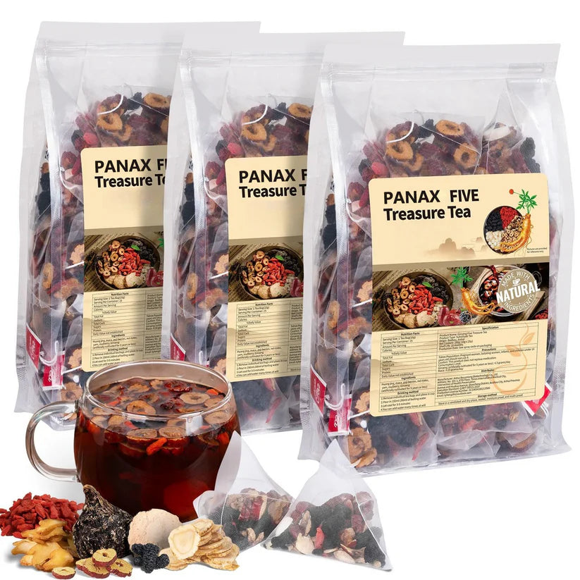 🌿Panax & Mulberry Herbal Tea🍵Boost Energy, Sleep Better, Support Kidneys