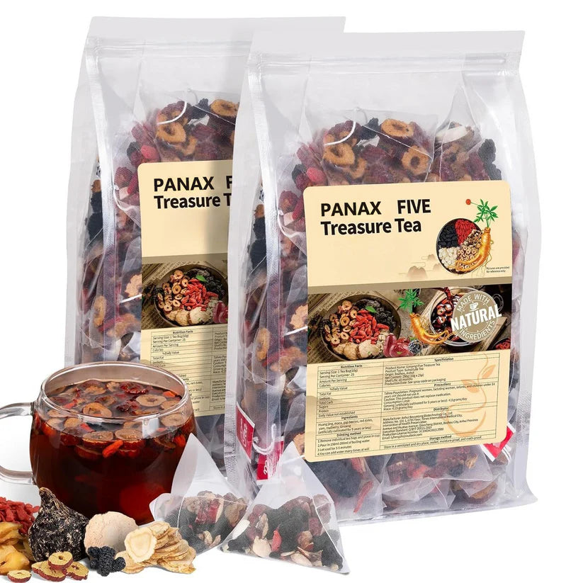 🌿Panax & Mulberry Herbal Tea🍵Boost Energy, Sleep Better, Support Kidneys