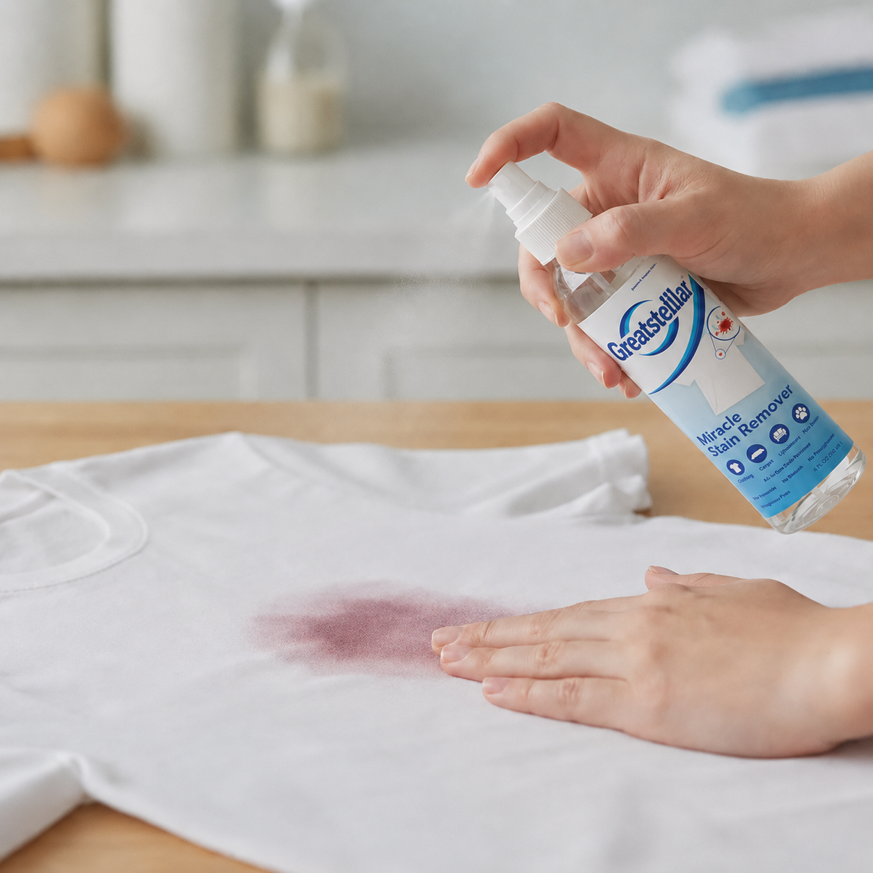 Miracle Stain Remover Spray: Removes Virtually All Household Stains Powerful All-In-One Solution