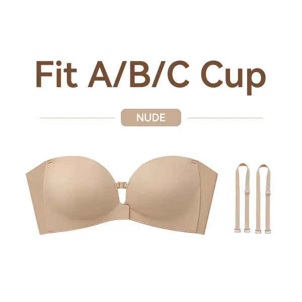 Womens Strapless Front Closure Bra