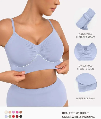 Final 3 Hours: 60%OFF🔥 NESLEMY Women's Wireless Bra Comfort Bralettes