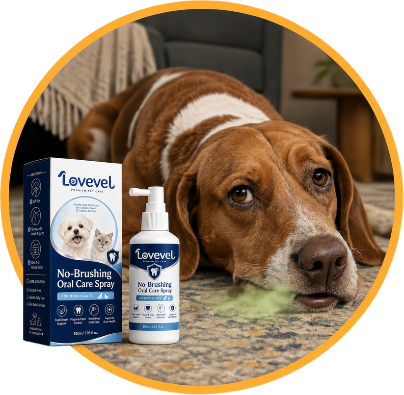 Lovevel No-Brushing Oral Care Spray for Dogs and Cats