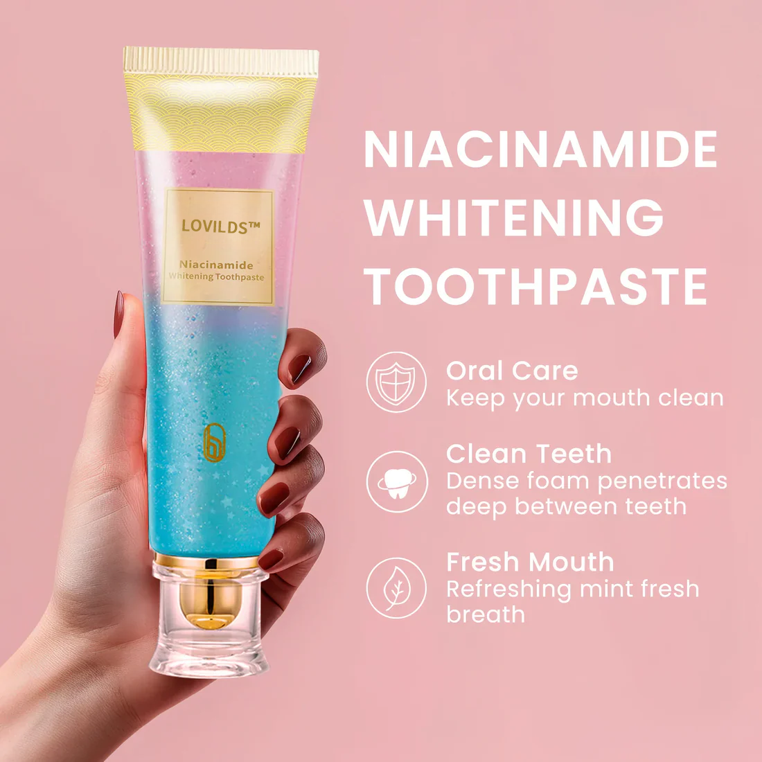(✨BUY 3 GET 2 FREE🎁) LOVILDS™ Niacinamide Whitening Toothpaste