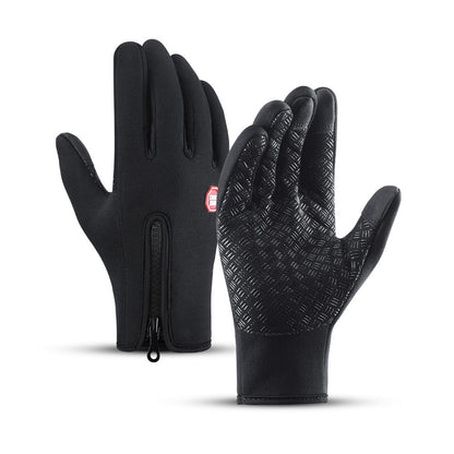 Outdoor Waterproof Touchscreen Full-Finger Zipper Sports Fitness Gloves