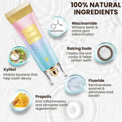 (✨BUY 3 GET 2 FREE🎁) LOVILDS™ Niacinamide Whitening Toothpaste