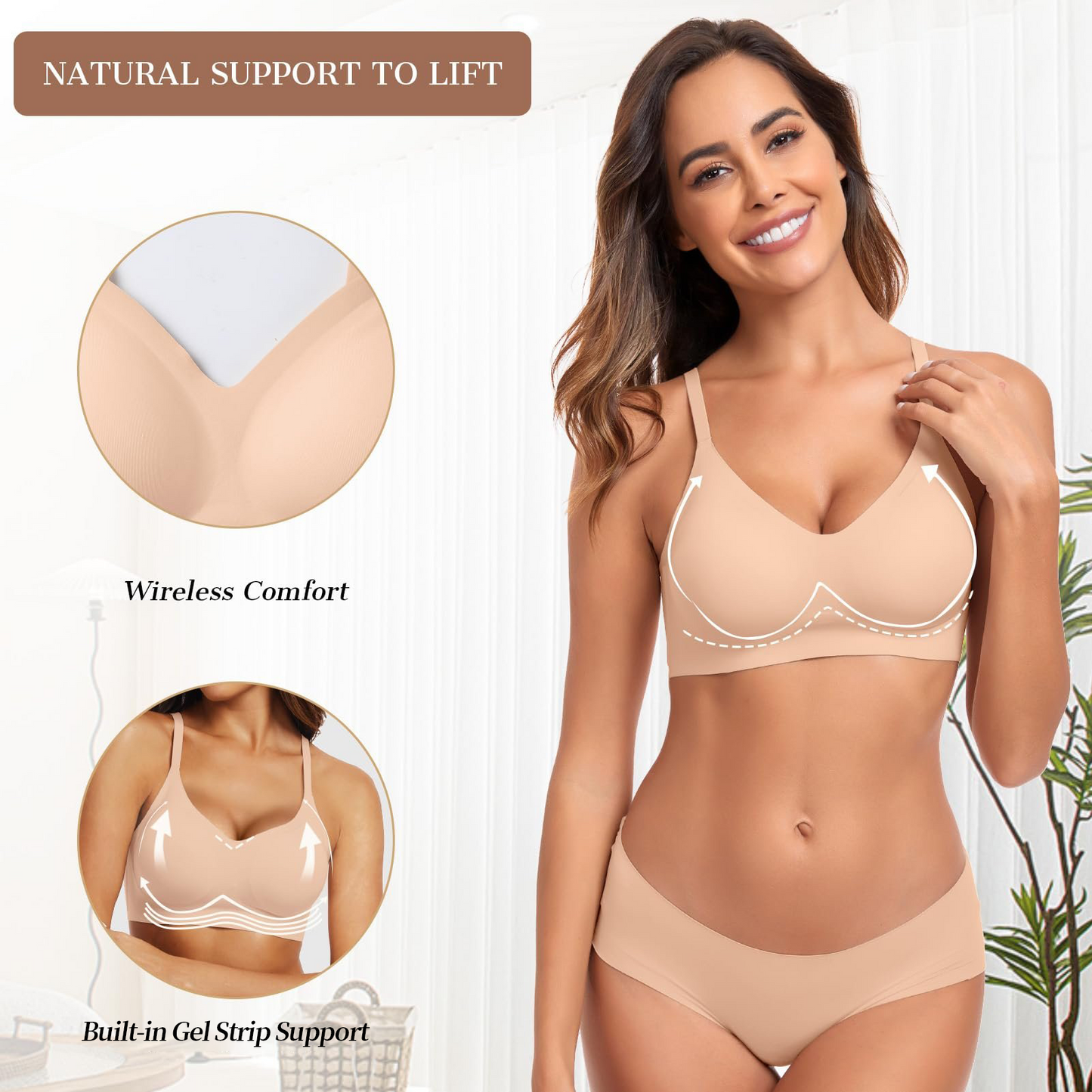 Women's Push Up Comfortable Smooth Bra