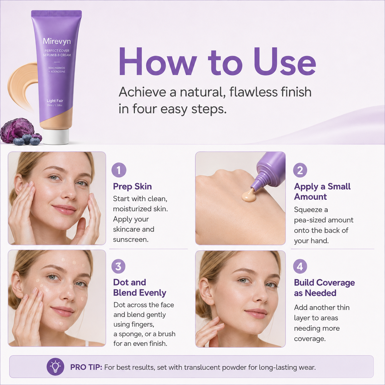 PERFECT COVER SERUM B.B CREAM