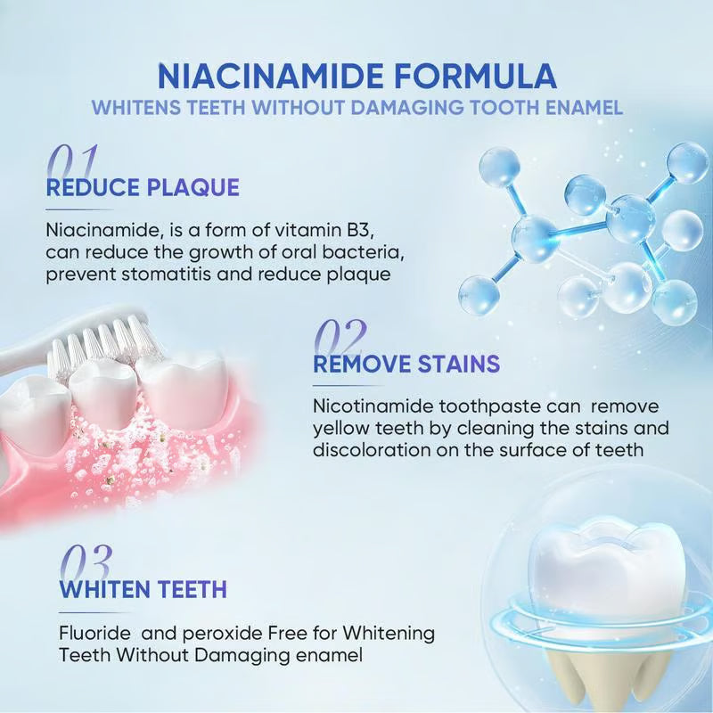 (✨BUY 3 GET 2 FREE🎁) LOVILDS™ Niacinamide Whitening Toothpaste