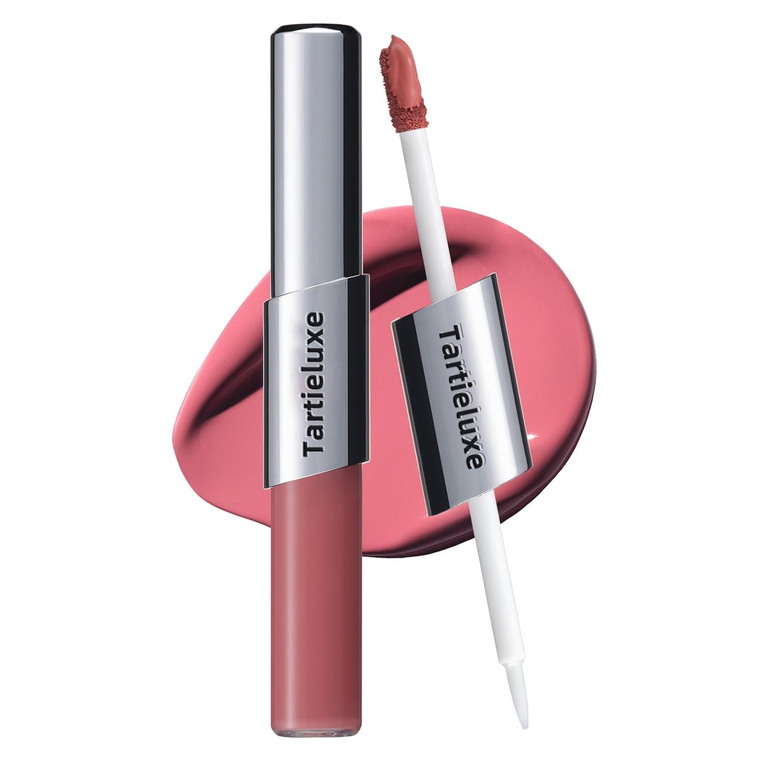 Perfect Twin Lip — Dual-Ended Liquid Lipstick with Velvet Matte Color and Glossy Shine - 905 Rosy High - 1 Piece