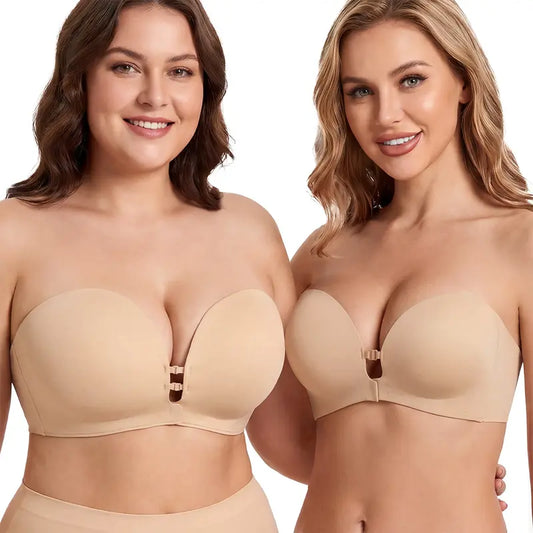 Womens Strapless Front Closure Bra