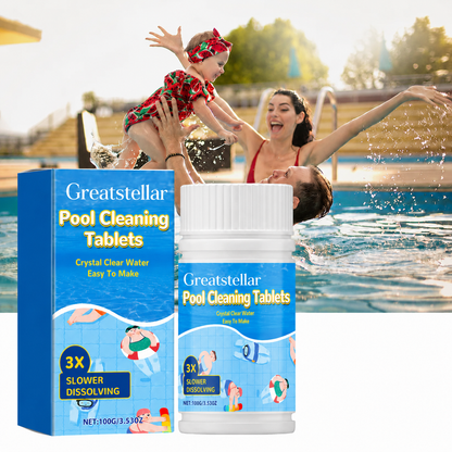 Greatstellar®Pool Cleaning Tablets✨2X Stronger Algae & Dirt Control, Rapid Water Clarification