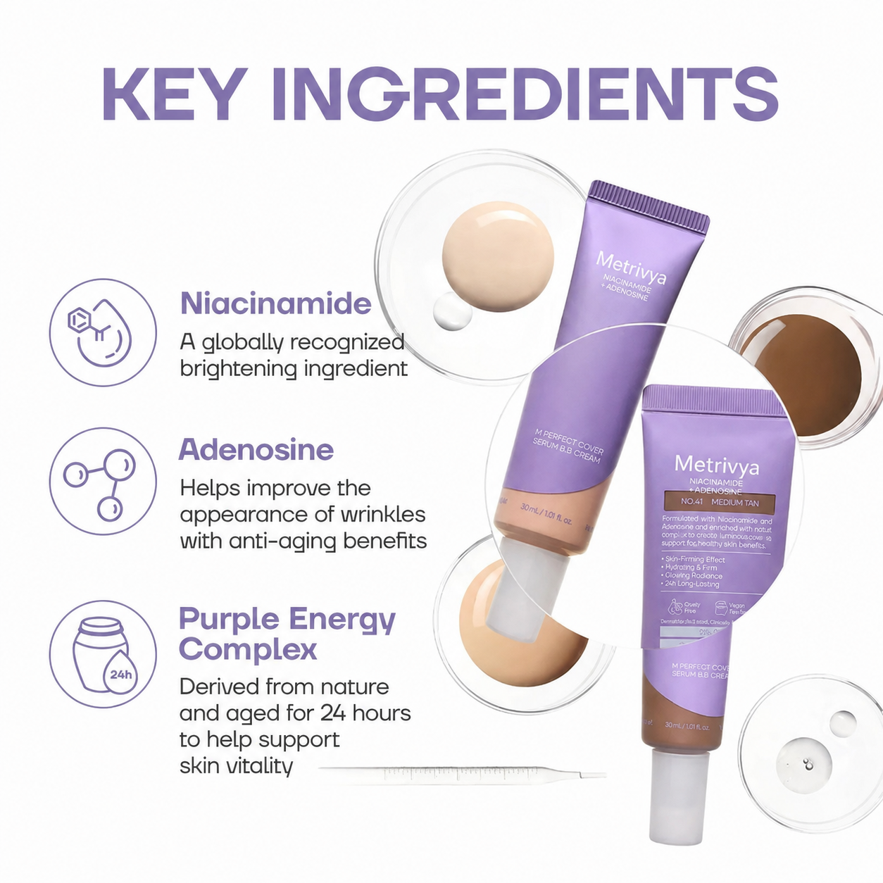 Metrivya™ Perfect Cover Serum BB Cream (35ml) ACE 2