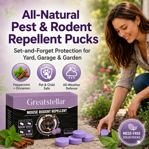 🏡 All-Natural Peppermint & Cinnamon Pest & Rodent Repellent Pucks🌿