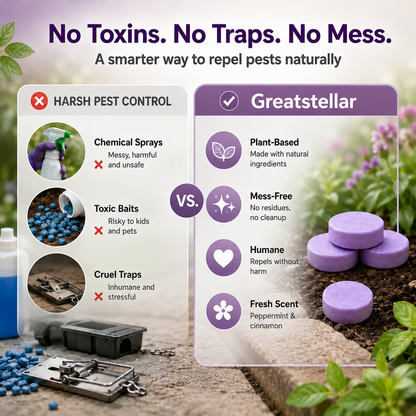 🏡 All-Natural Peppermint & Cinnamon Pest & Rodent Repellent Pucks🌿