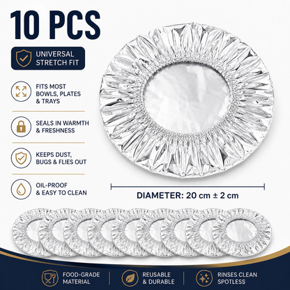 🧑‍🍳Insulated Aluminum Foil Food Cover – Locks In Heat & Freshness