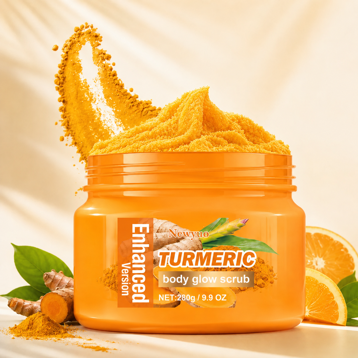 ✨ Turmeric Glow Scrub — Buff Away Dull, Rough Skin for a Softer, Smoother-Looking Glow 🧡