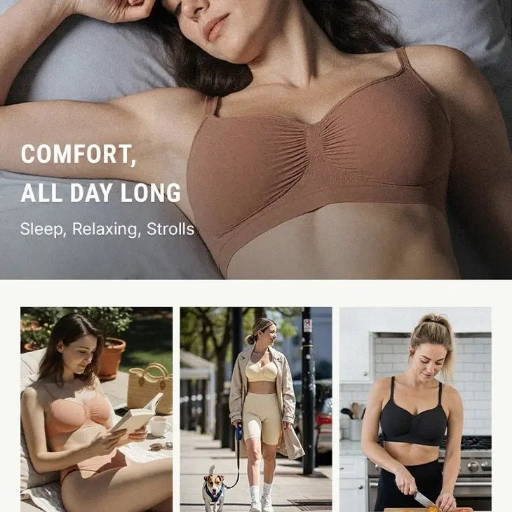 Final 3 Hours: 60%OFF🔥 NESLEMY Women's Wireless Bra Comfort Bralettes