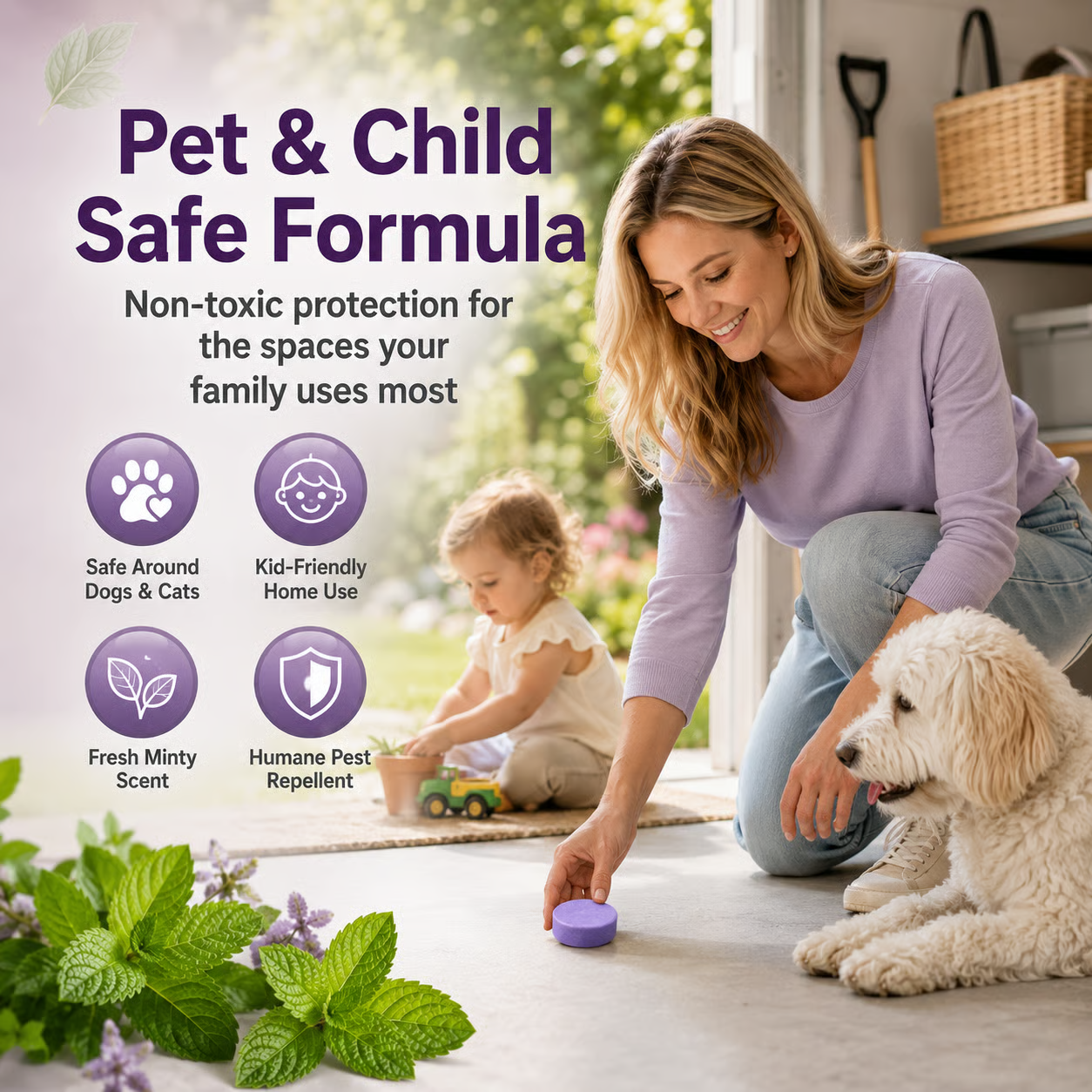🏡 All-Natural Peppermint & Cinnamon Pest & Rodent Repellent Pucks🌿
