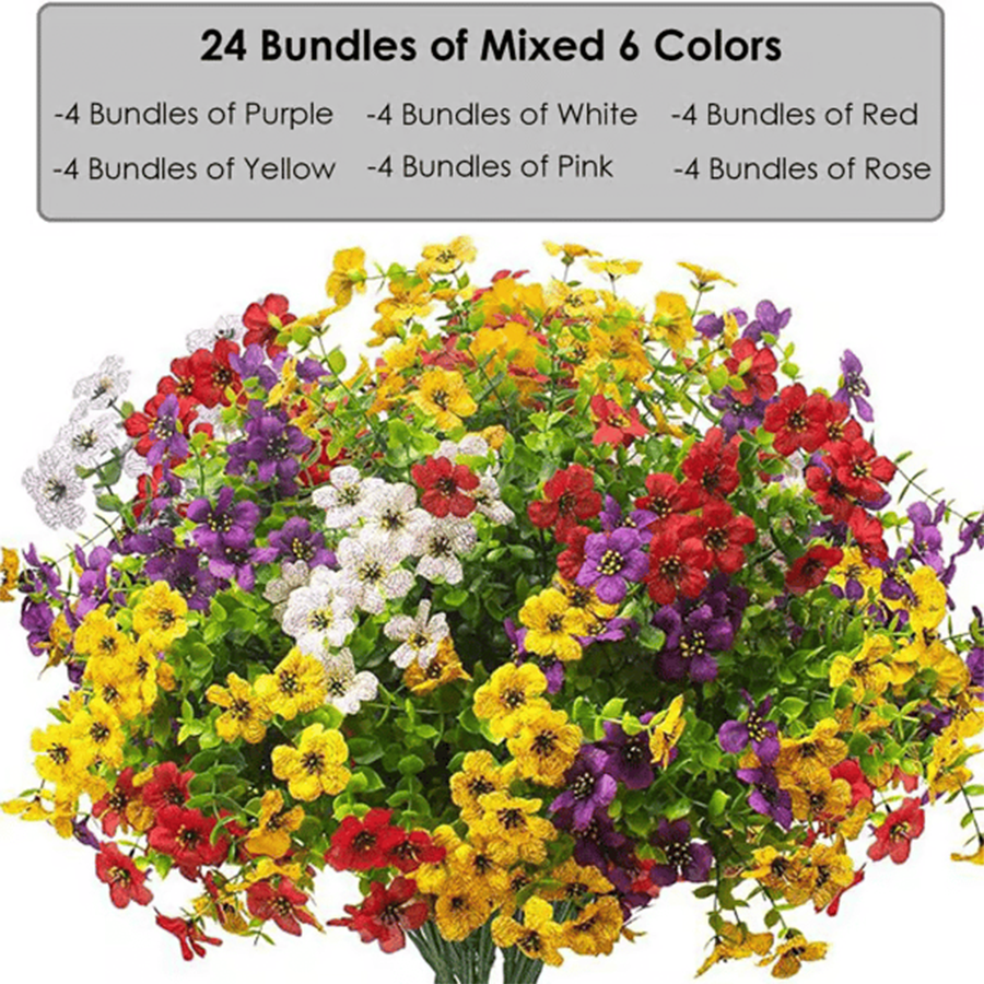 🔥Last Day 50% OFF🔥Realistic UV-Resistant Outdoor Flowers – Zero Maintenance
